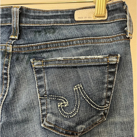 AG ADRIANO GOLDSCHMIED VINTAGE SUPER SKINNY RIPPED JEANS SIZE 24R - Picture 6 of 13